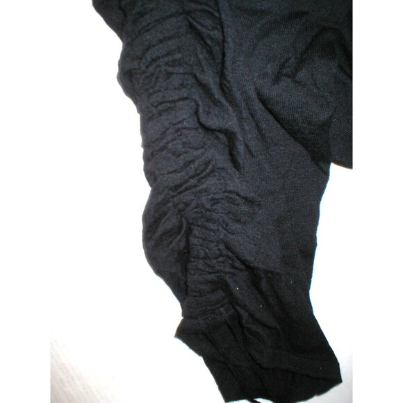 NWT Designer M Missoni Womens 10 Sweater 46 Black Cashmere Silk New Ruched Top - Picture 9 of 12